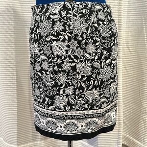 Black & White Talbots Skirt